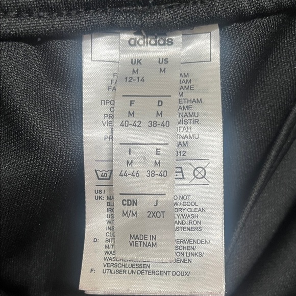 Adidas Women’s Size Medium Black Tracksuit with Pink Stripes - Picture 8 of 13